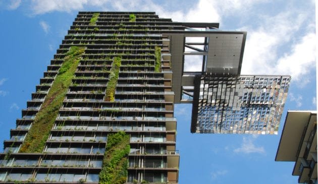 Hanging gardens of One Central Park Sydney