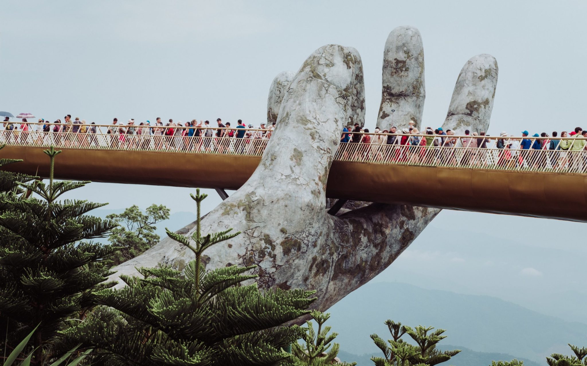 Picture of golden Vietnamese bridge wins architecture photograph prize ...