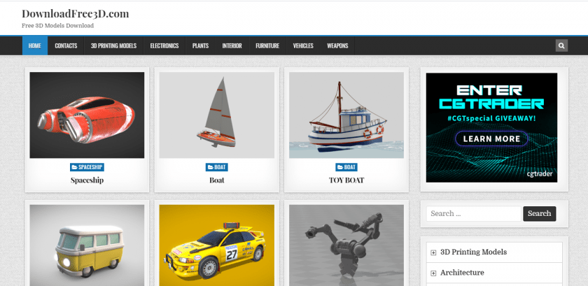 free 3d models download sites